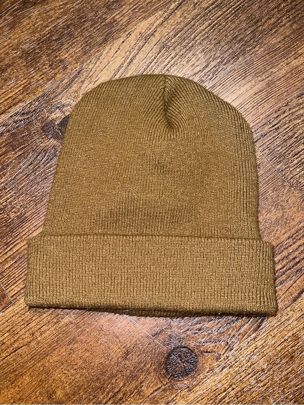 Carhartt Rib-Knit Brown Folded Cuff Classic Outdoor Beanie One Size - Picture 3 of 3